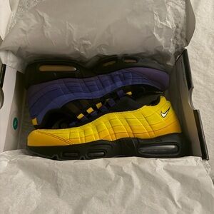 Nike Air Max 95 NRG Yellow and Purple Sneakers